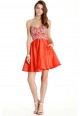 Beaded Sweetheart Short Gown